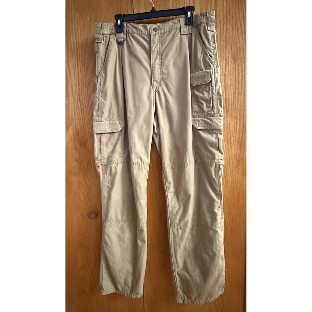 5.11 Tactical Mens Cargo Pants 36x34 100% Cotton Style 74251 Tan Khaki‎ Utility